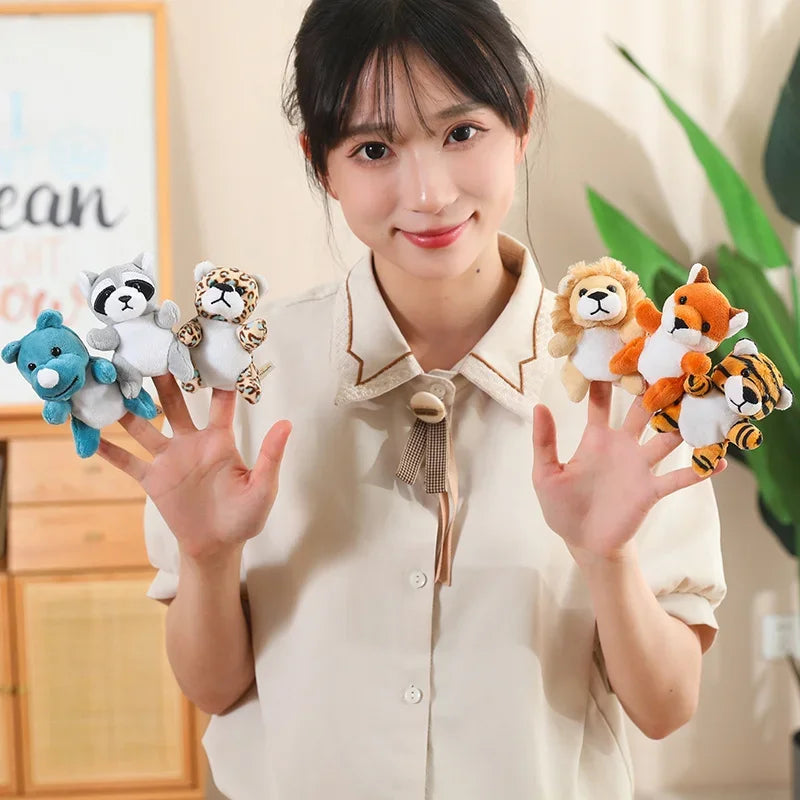 36 Styles Animal Finger Puppet Plush Toy Role Play Tell Story Cloth Doll Baby Educational Toys Children Kids Great Birthday Gift