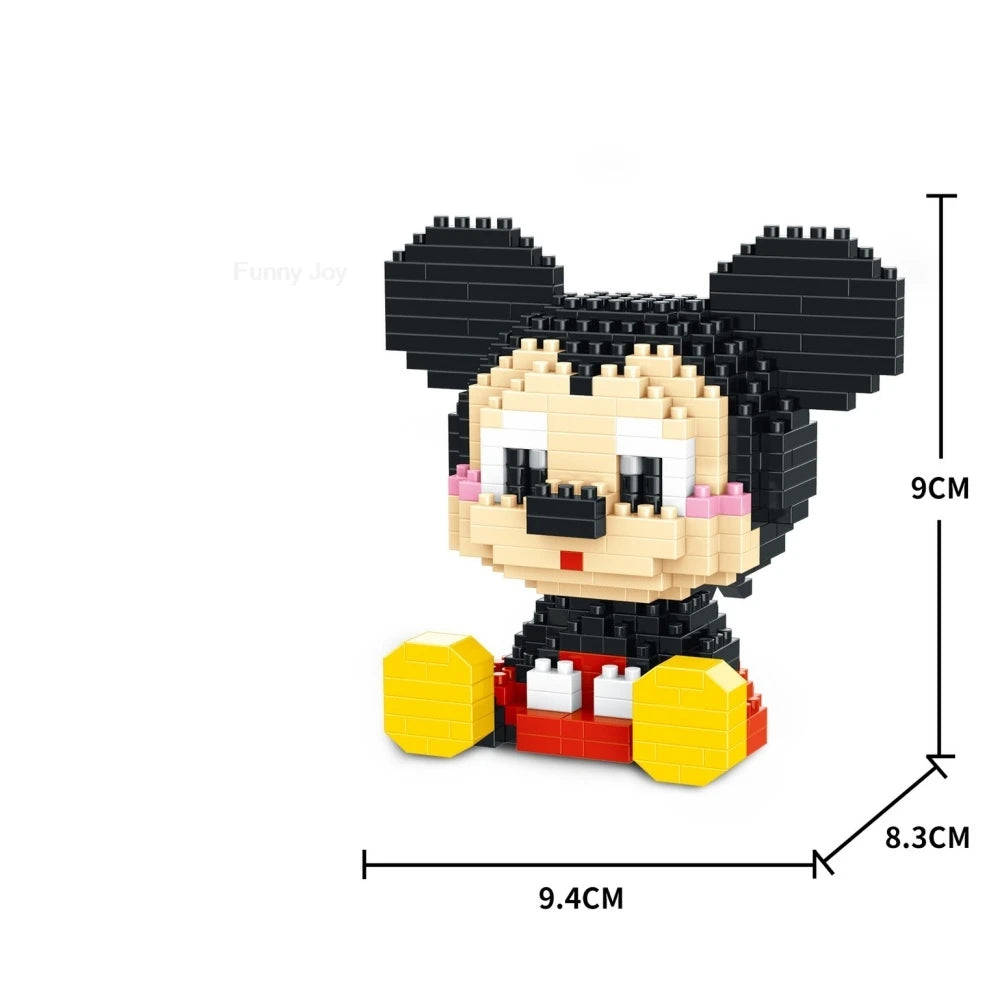 Cartoon Anime Hello Kitty Blocks Kuromi My Melody Cinnamoroll Mouse Building Blocks Doll Toy Kids Birthday Gift
