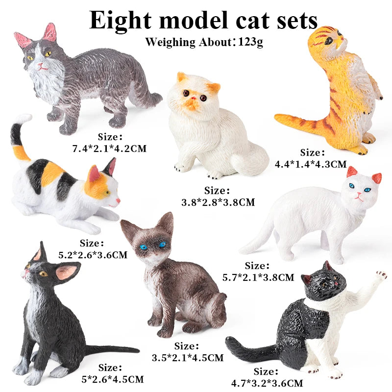 Oenux Small Farm Wild Animal Model Lion Tiger Sheep Pig Dog Action Figures PVC Lovely Miniature Playset Education Kid Toys Gift