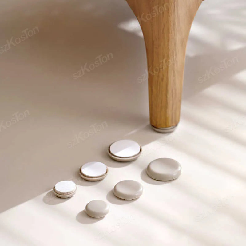 20Pcs Self-Adhesive Furniture Slides Stick-on Chair Leg Slider Bumper Pads Floor Protector for Table Sofa Carpet Tile Hardwood