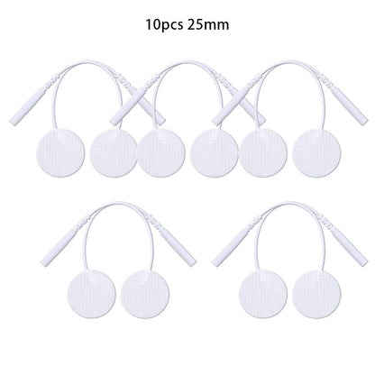 25mm Self-Adhesive Electrode Pads with Conductive Gel for EMS Electric Muscle Stimulator Pulse Massager Replacement Accessory