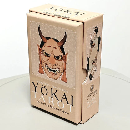 Yokai Tarot Deck 78 Pcs Cards Rooted In Japanese Folklore 12*7cm Printed on 350GSM Embossed Cardstock Packed In Rigid Box