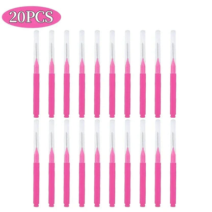 5/10/50PCS Mini Eyebrow Brush Brow Perm Brush Disposable Brow Lifting Brushes Bendable Micro Eyelash Brush Applicators Tools