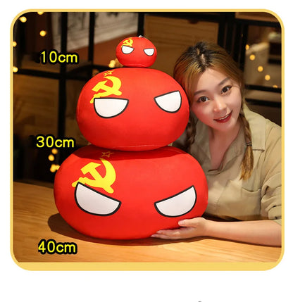 Wholesale Hot 10/30/40cm Polandball Country Ball Toy Plush Pendant Doll Countryball Ussr Usa France Russia Uk Japan Germanyitaly