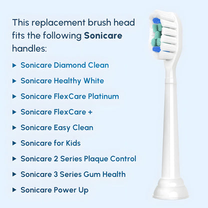 Replacement Toothbrush Heads Compatible with Philips Sonicare Electric Toothbrush Brush Head 1100 2100 4100 5100 5300 6100 7500