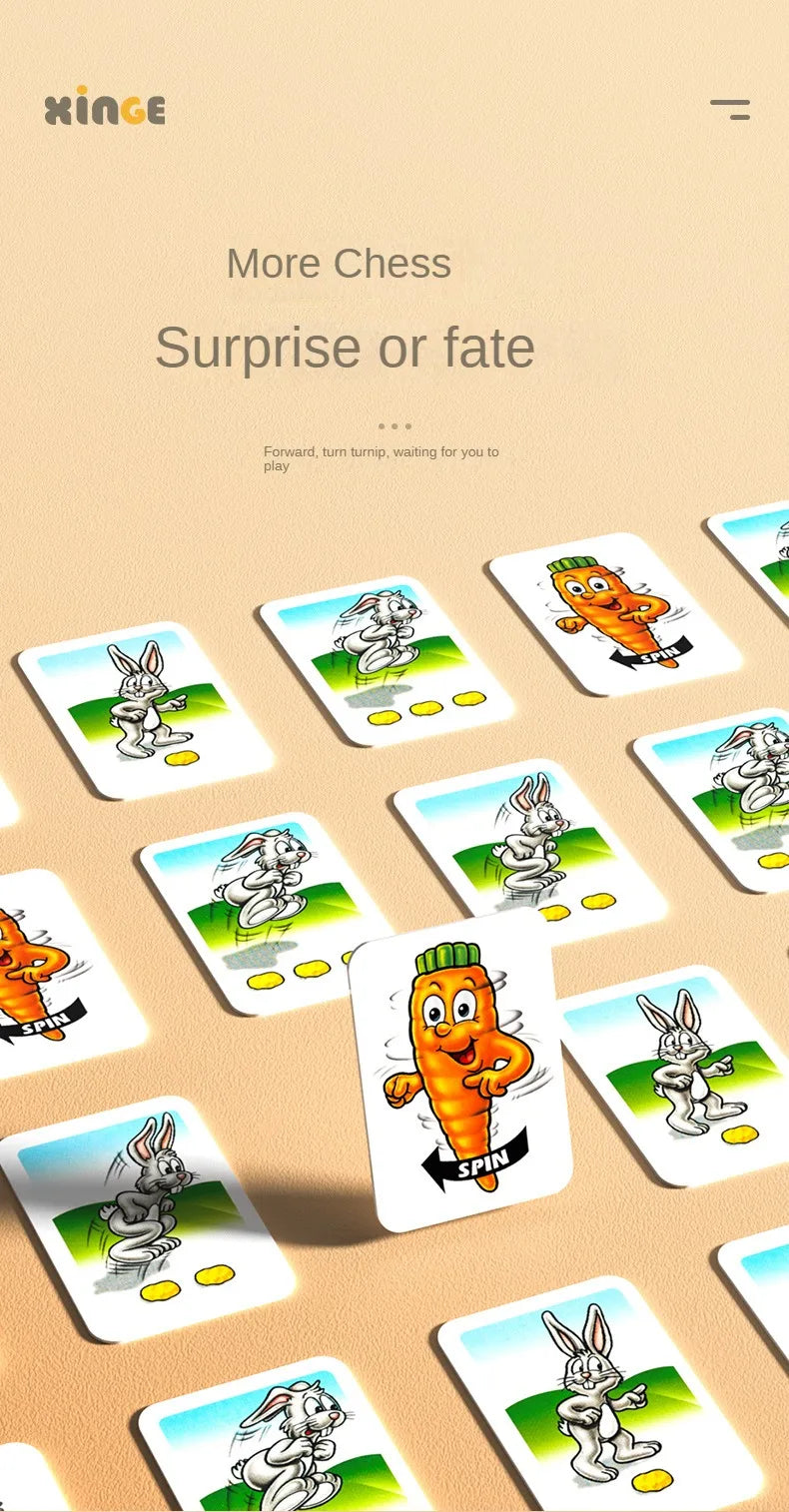 New Rabbit Trap Puzzle Toy Children's Dual Play Multiplayer Board Game Competition Parent Child Interactive Strategy Game