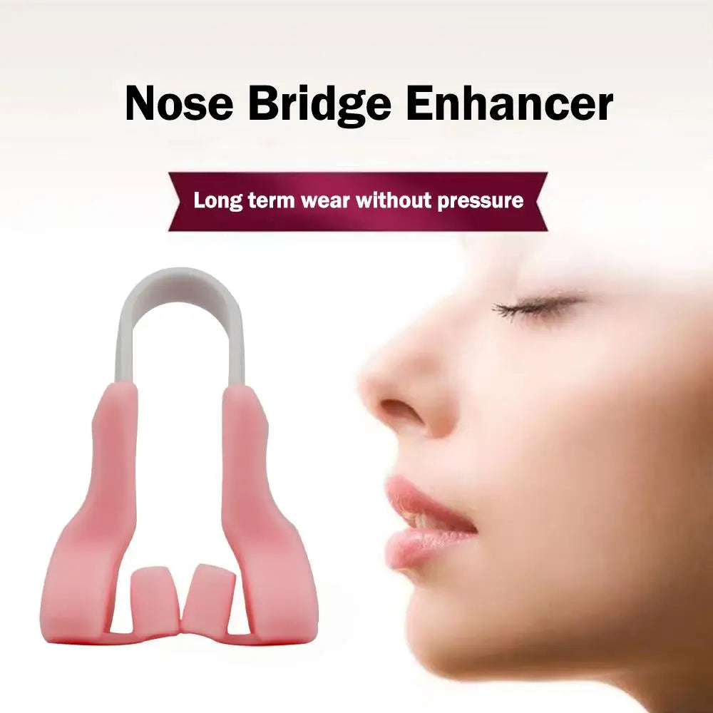 Nose Shaper For Wide Noses Soft Silicone Nose Bridge Enhancer, Corrector, Shrinker Painless Beauty Tool Nose Clip For Women Men