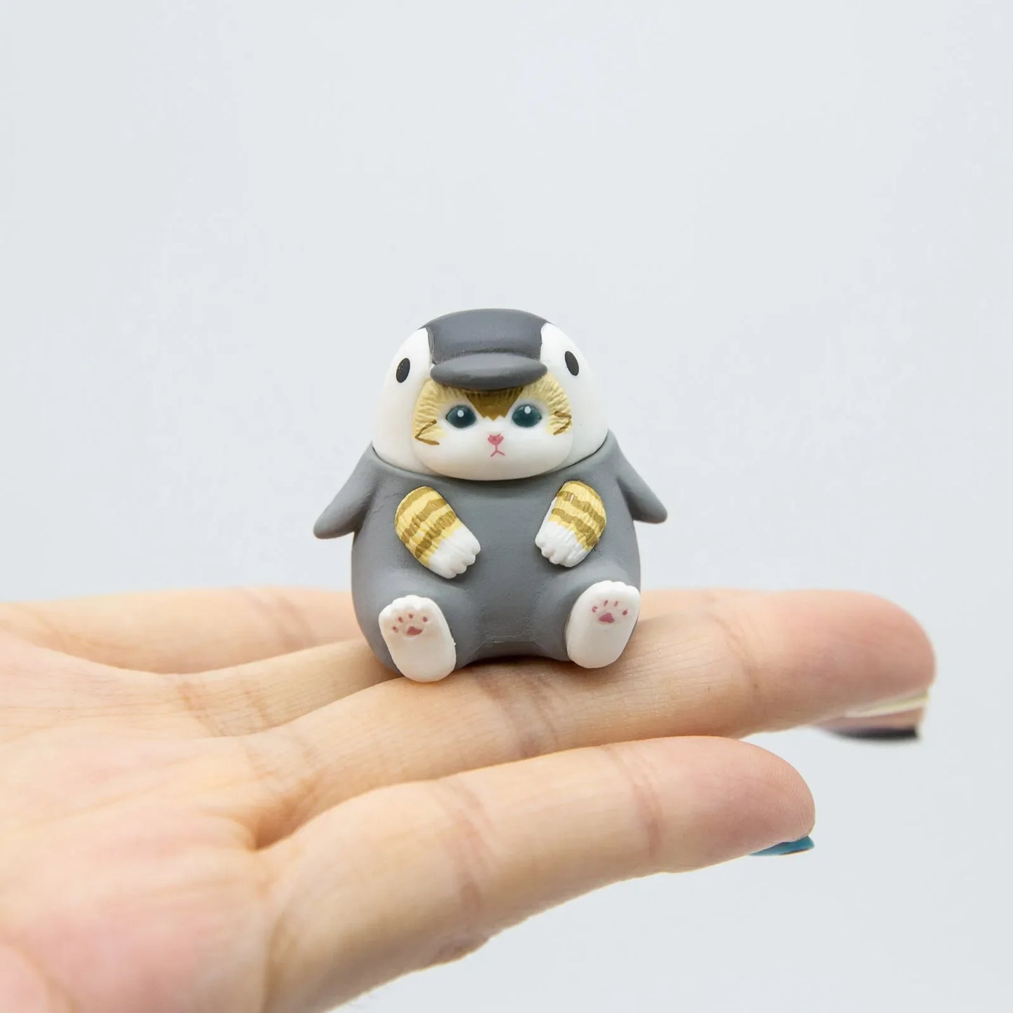 Mofusand Cats Wearing Marine Organism Clothes Blind Box Cute Action Figures Octopus Penguin Otter Table Ornaments Kids Gifts