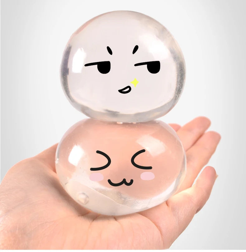 Clear Maltose Syrup Ball Slow Rebound Fidgeting Adult Kids Toys Stress Relief Stress Resistant Ball Squeeze Gift Reliever