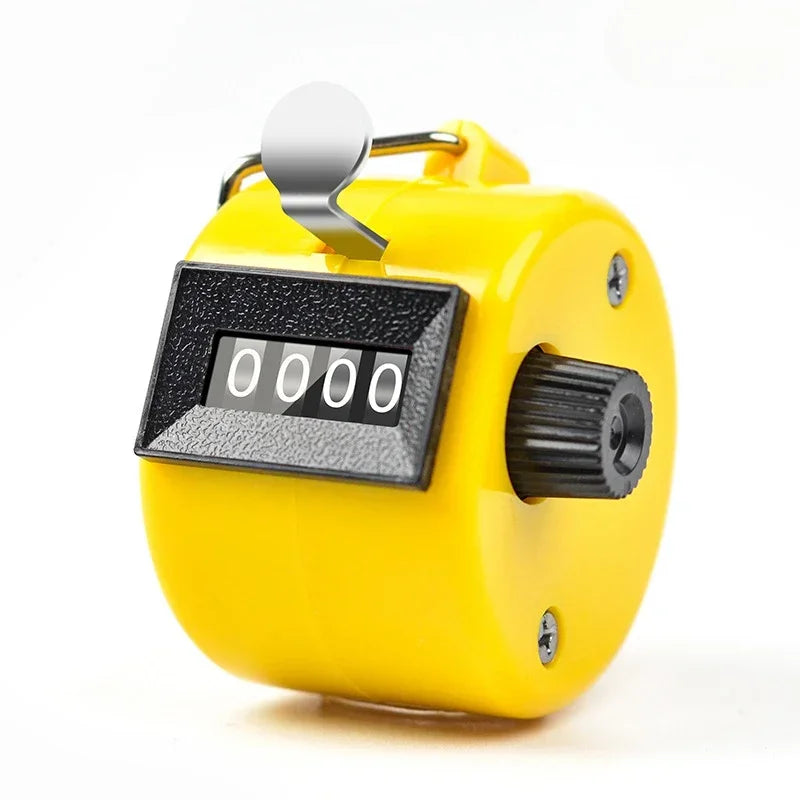 Handheld 4 Digital Tally Counter Mechanical Manual Palm Clicker Number Count Assorted Tally Counter Number Count