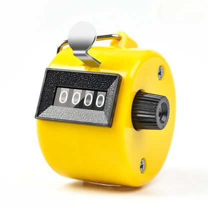 Handheld 4 Digital Tally Counter Mechanical Manual Palm Clicker Number Count Assorted Tally Counter Number Count