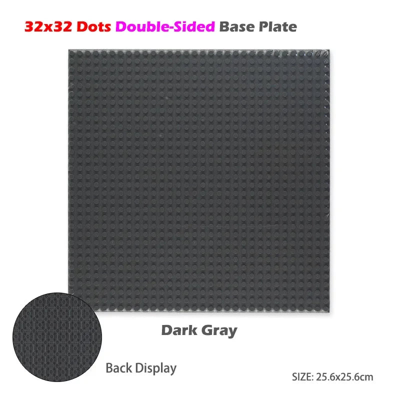 Classic Base Plates Plastic Bricks Double-sided 16*32 32X32 Dots City Blocks Baseplate DIY Parts Board Toys Kids Gift