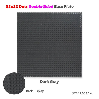 Classic Base Plates Plastic Bricks Double-sided 16*32 32X32 Dots City Blocks Baseplate DIY Parts Board Toys Kids Gift