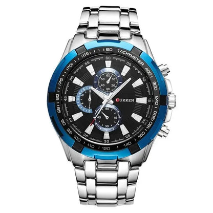 CURREN 8023 Quartz Watch Men Waterproof Sport Military Watches Mens Business Stainless Steel Wristwatch Male Clock reloj hombre