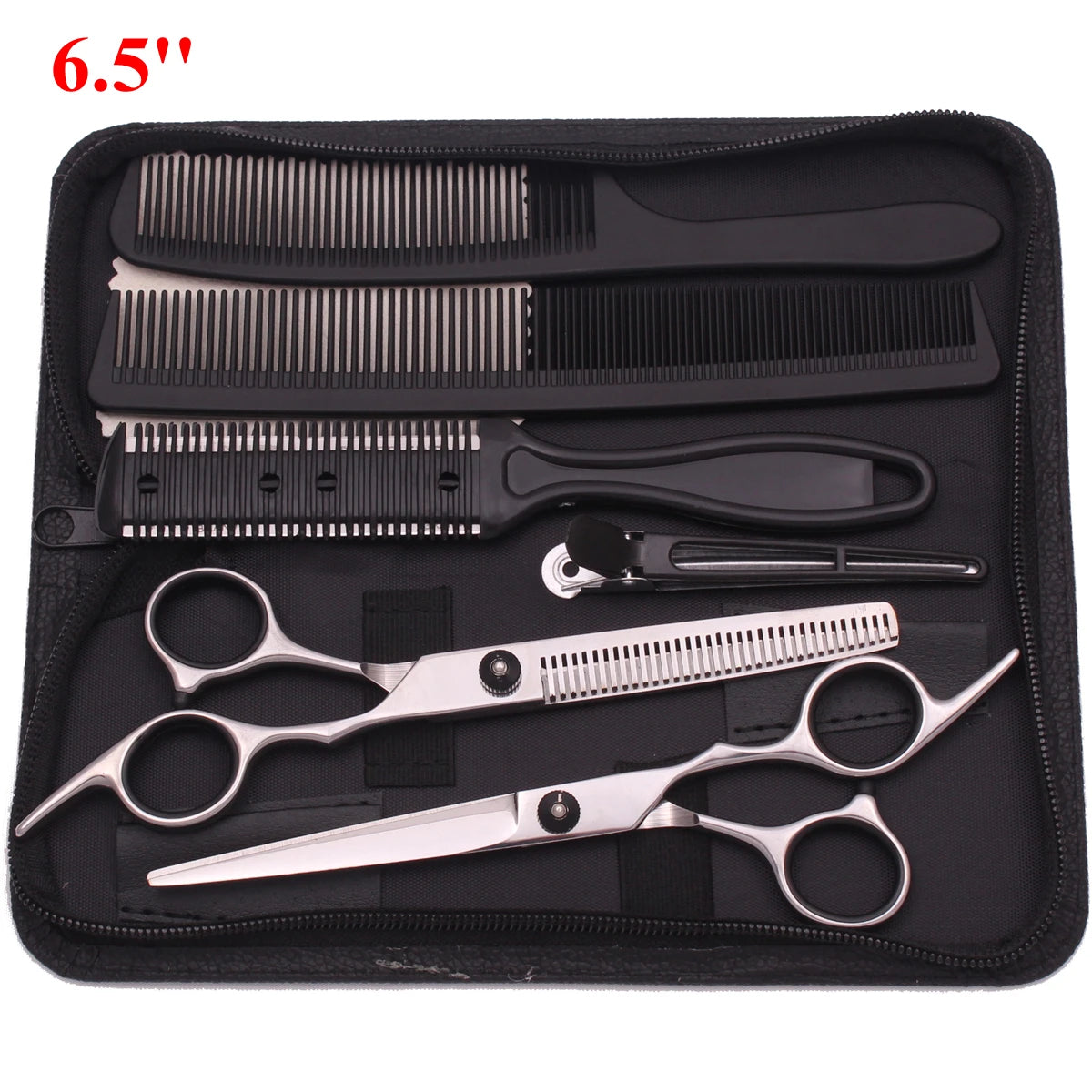 6.5'' Professional Hair Scissors Set Comb Razor Thinning Cutting Shears Hairdressing Salon Barber Home Japan Steel Dropshipping