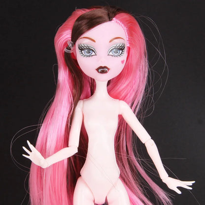 Multi-Joints Movable Doll Body Toy 23cm Doll Toy To Fit Many Heads White Green Brown Purple Monstering High Doll Body Cat heads