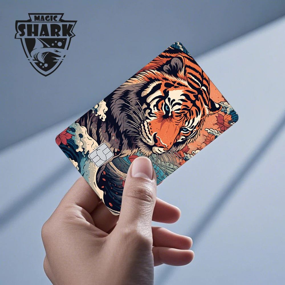 Stylish Phone Evil FBI Tiger Mexico Flag Snowman Movie Monstor Anime Credit Bank Debit Card Sticker Film Skin