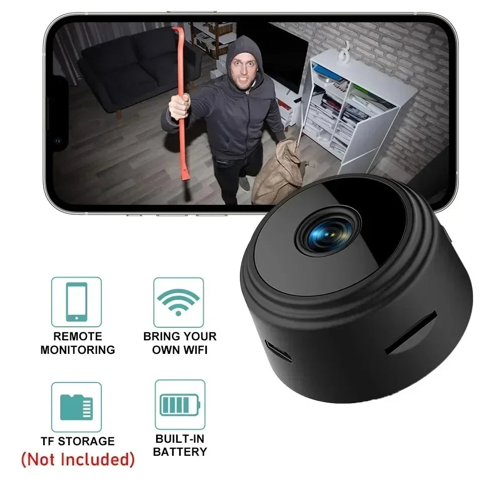 Mini A9 WiFi 1080P HD Security Camera Wireless Monitoring Security Protection Remote Monitor Surveillance Camcorders Smart Home