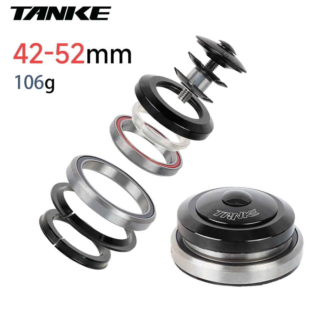 TANKE-MTB Bowl Group, Mountain Bike Aluminum Alloy Headset,Tapered Straight Fork Bearing,44-44mm/52/55/56mm,11/8 ",11/2",28.6mm