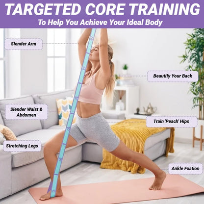 Adult Latin Training Elastic Resistance Band Yoga Auxiliary Stretching Belt Bands Beginner Pilates Dance Loop Fitness Tension