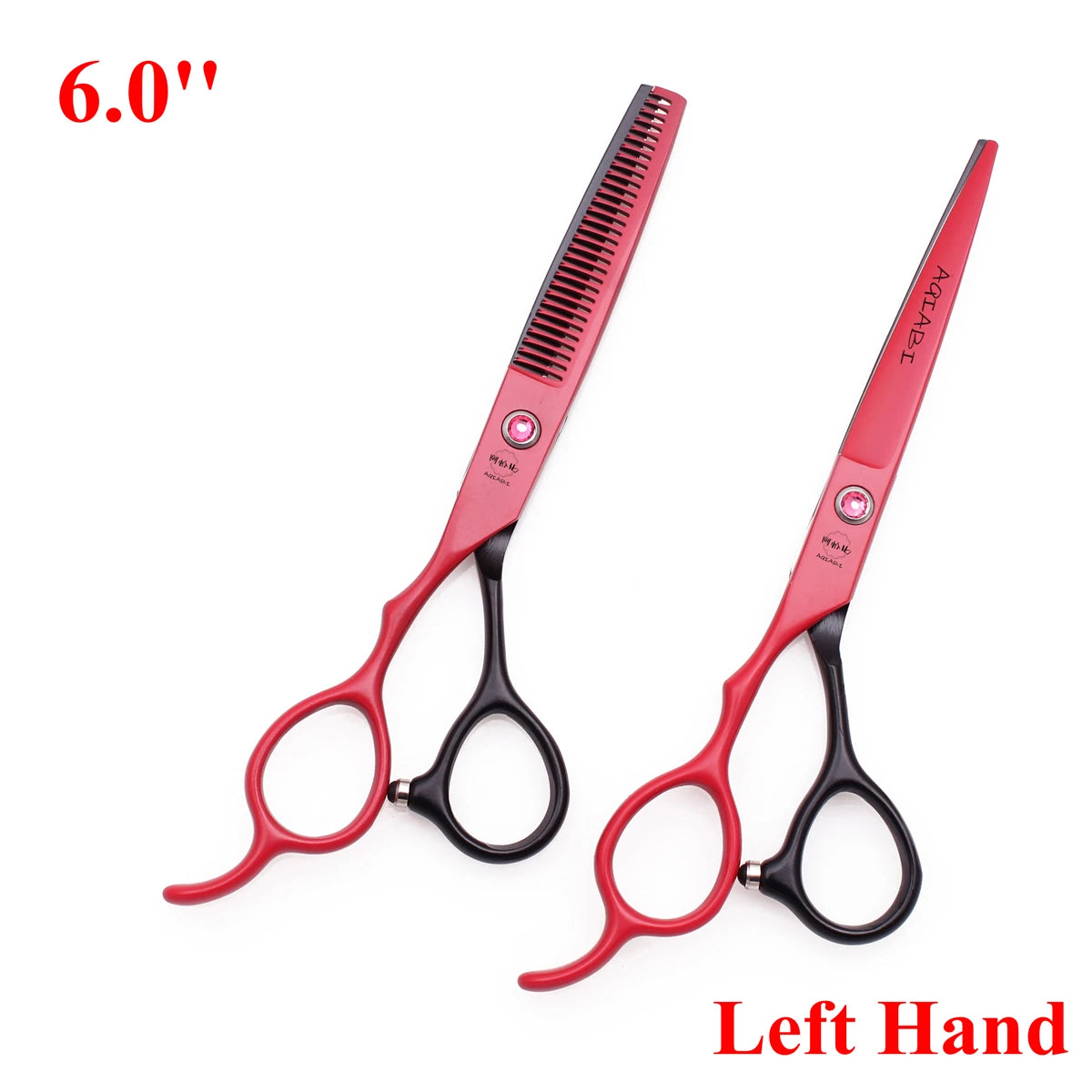 6.0'' Left Hand Professional Hairdressing Hair Scissors Cutting Shears Thinning Salon Barber Home Japan Steel Dropshipping A8001