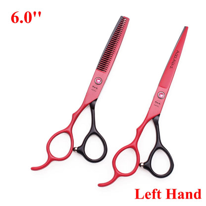 6.0'' Left Hand Professional Hairdressing Hair Scissors Cutting Shears Thinning Salon Barber Home Japan Steel Dropshipping A8001