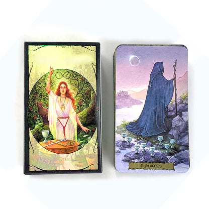 Tarot Cards A 78pcs Deck Oracle English Visions Prediction Divination Edition Borad Games, Holidays Game Family Gathering Games
