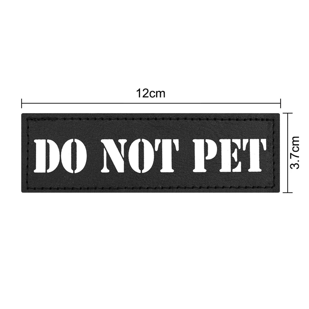 1 Piece Tactical Patch Bundle For Dog Vest Harness Collar Personalized Patches Tags Sticker Label Custom Name ID Service Dog