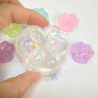 Luminous Cat Paw Hamster Squishy Squeeze Toy Stress Relief Party Antistress Rising Toys For Adult Kids Stretch Toy Decompression