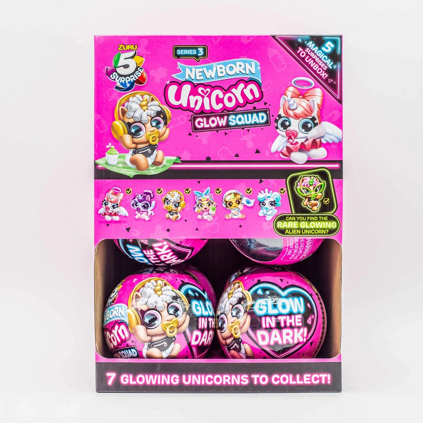 5x Surprise Ball Unicorn Monster Trucks Blind Box Doll Gifts Toy Model Anime Figures Collect Ornaments