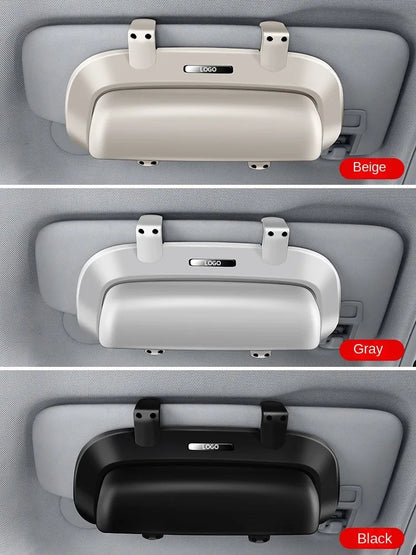 Car glasses case, sun visor, multifunctional car sunglasses holder, in-car glasses clip, modified storage box