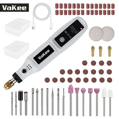 Mini Electric Drill USB Rechargeable Cordless Engraving Pen Dremel Tools Rotary Tool Cordless Hand Drill Mini Polisher for Hand