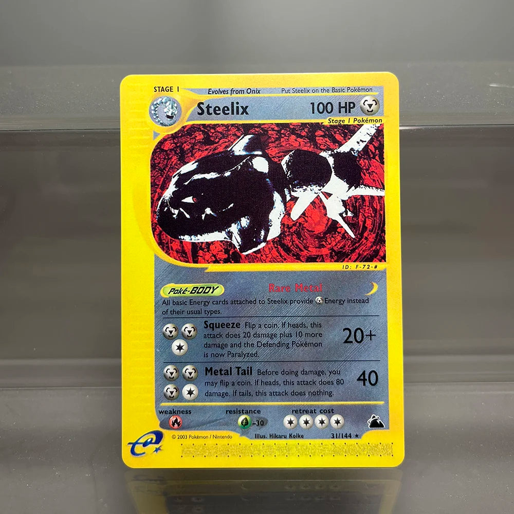 PKM Cards Charizard Steelix Celebi Single Foil Cards Magneton Gengar Classic Game Collection Cards PTCG Proxy Cards
