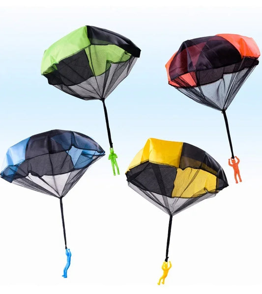 Kids Outdoor Parachute Toys Set: Hand-Thrown Sports Game Gifts for Boys Children's Sensory Play Soldiers Random color 3pcs