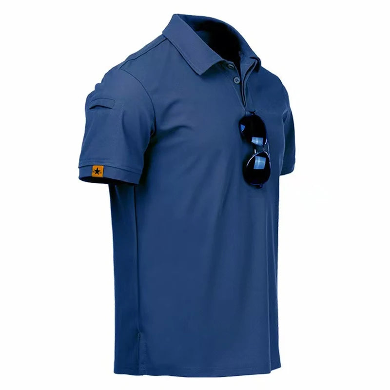 Men Summer Quick Dry T-shirt Camping Hiking Trekking Fishing Trainning Breathable Pullover Climbing Tees Casual Cargo Shirts