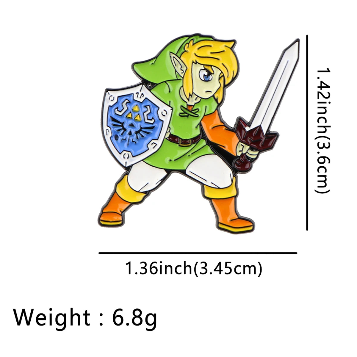 Link Enamel Pins Anime Games Lapel Pin Brooches for Backpack Collection Manga Badges Jewelry Accessories