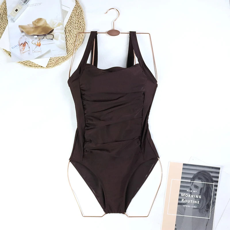 2024 One Piece Swimsuit Sexy Plus Size Swimwear Women Tummy Control Beach Wear for Bathing Suits Monokini Maillot De Bain Female