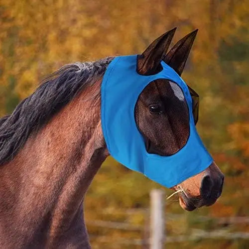 Horse Bit Face Mask Anti-Mosquito Insect Bite Protection Headwear for Equestrian Use