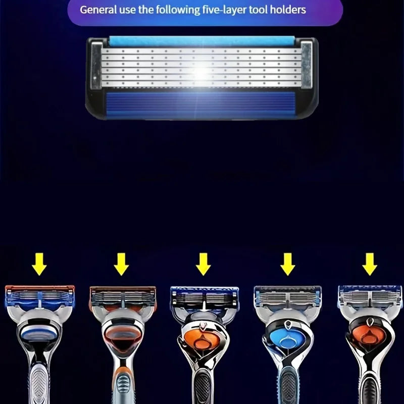 Six-layer Blades Reduce Irritation, Reusable Construction Saves Costs, Imported Blades Ensure Precision, With Multi-head Attachm