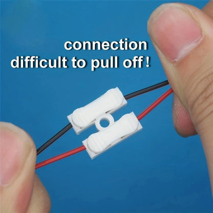 20pcs No Solding Welding Quick 2P Cable Wire Connector No Screw Terminal  Block Spring Clamp