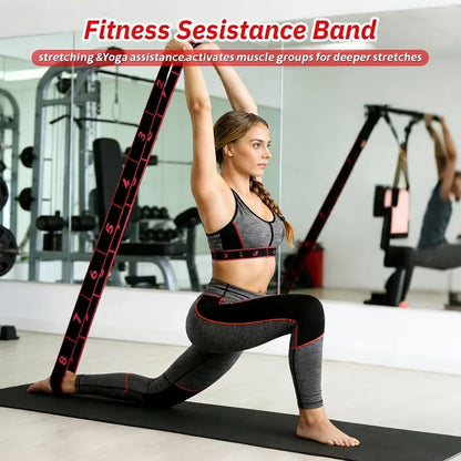 Elastic Yoga Stretching Strap Ballet Dance Leg Stretching Band Beginner Pilates Dance Gymnastics Loop Strap Belt Fitness Sport