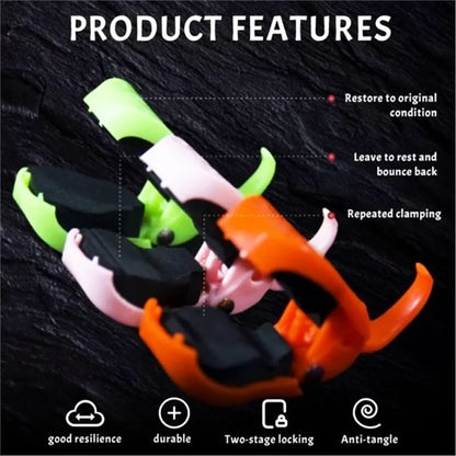 2pcs Fishing Rod Holder Fixer Clip Straps Fishing Pole Holder Compact Design Fishing Rod Fixer Wall Mounted Fishing Rod Holder