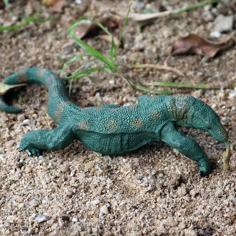 Oenux New Simulation Wild Reptile Animals Action Figures Lizard Model Figurines Kids Education Congnitive Scene Decoration Toy