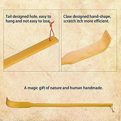 Natural Bamboo Back Scratcher – Soothe Itchy Skin and Unwind, Ideal for Older Adults
