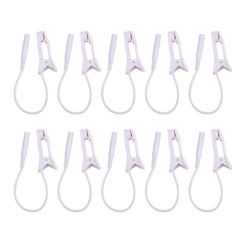 Ear Clip Machine Massager 2.0mm Plug Electrode Lead Wires Connecting Cables Sleeping Aids for Earclips