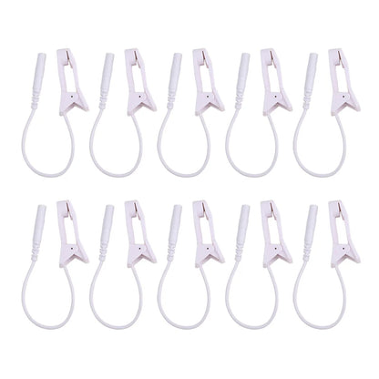 Ear Clip Machine Massager 2.0mm Plug Electrode Lead Wires Connecting Cables Sleeping Aids for Earclips
