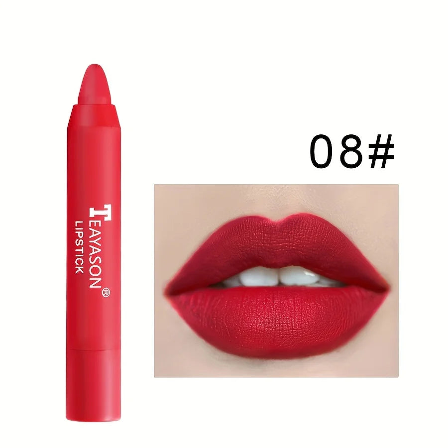 12 Colors Matte Misty Lipstick Set: Long-Lasting, Smudge-Proof, Sexy Velvet Lip Liners & Primer For Women's Makeup