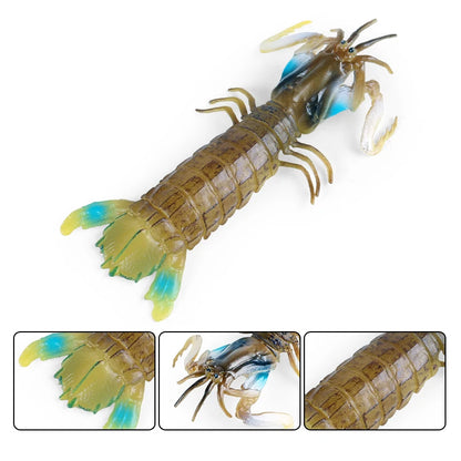 Oenux Ocean Animals Simulation Tiger Prawn Crayfish Shrimp Sea Life Model Figurines Action Figures Collection Toys For Kids Gift