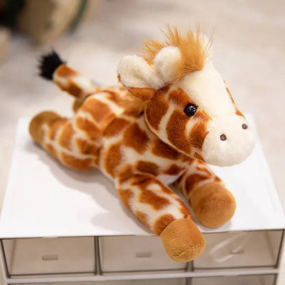 Hot Sale 22cm Mini Stuffed Forest Animals Bulk Jungle Animal Lovely Toys Lion Tiger Fox Deer Zebra Plush for Birthday Gift