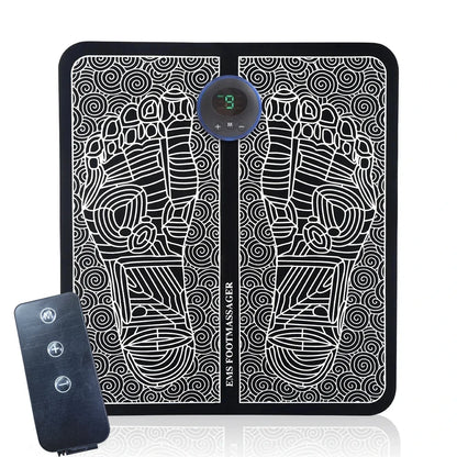 EMS Foot Massage Mat - Multi-Frequency Stimulation with 8 Zone Reflexology Massage